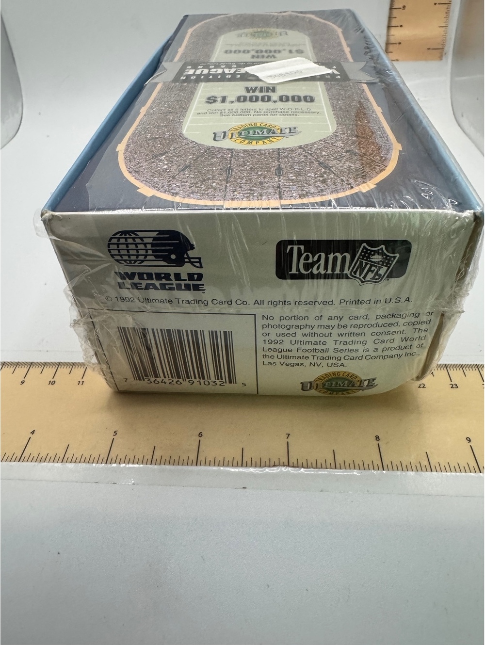 1992 Ultimate World League Football Cards Factory Sealed Box with $1,000,000 Win - Picture 3 of 6